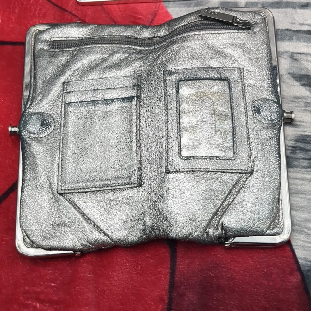 Hobo Black And Silver Clutch